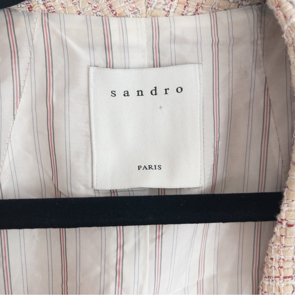 Sandro Paris Adelaide Tweed Blazer Jacket - Picture 14 of 16